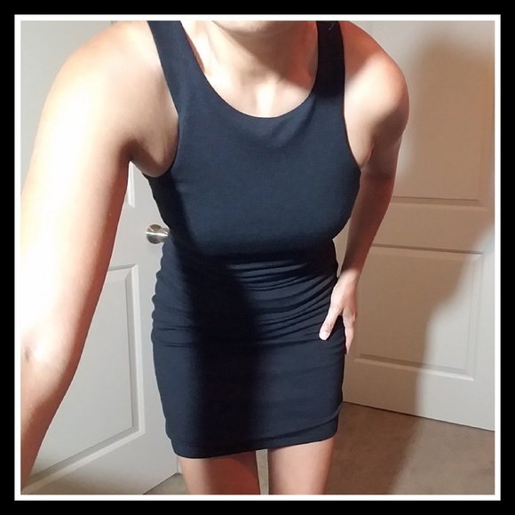 bebe Dresses & Skirts - ❤ Bebe Black White Contrast Fitted Mini Dress